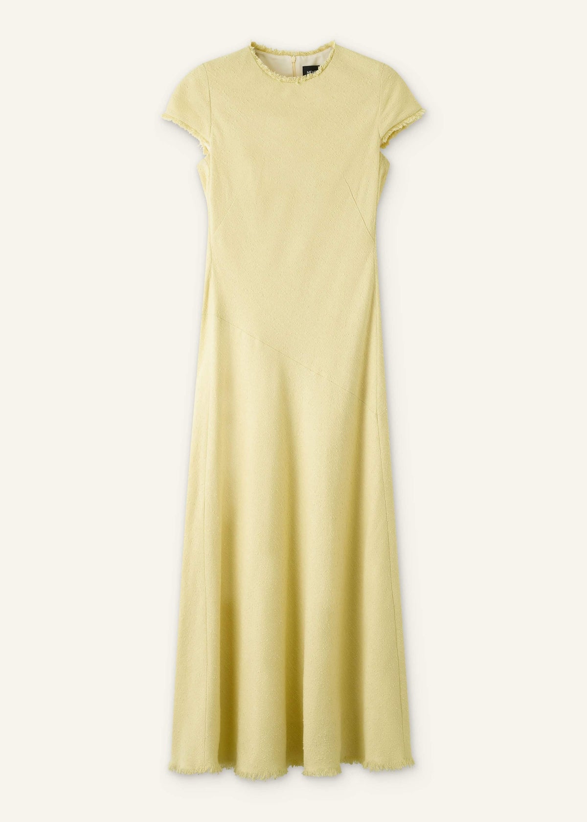 ME+EM Yellow Bias Cut Maxi Dress