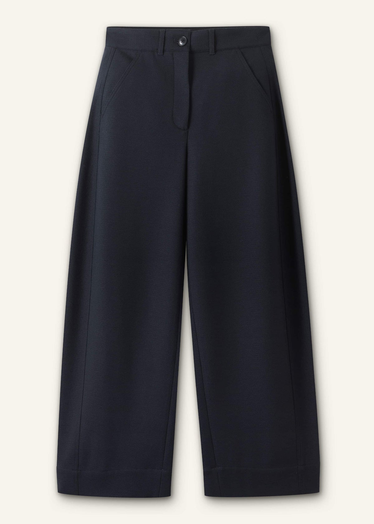 ME+EM Navy Textured Extreme Tapered Pant