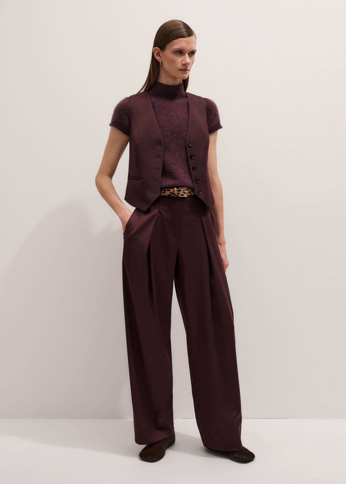 ME+EM Red Tapered Pant