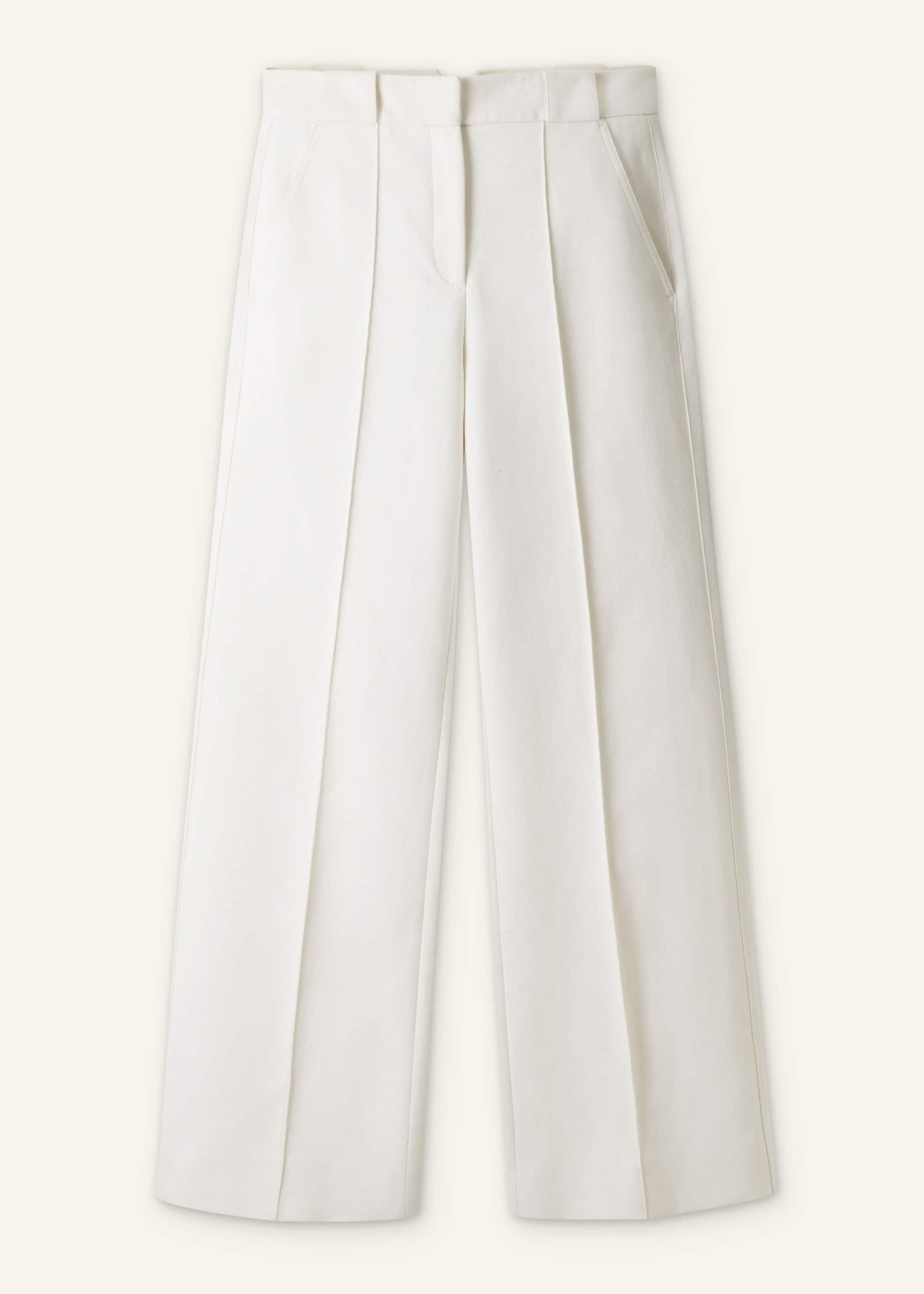 ME+EM Ivory Everyday Leg Elongator Pant