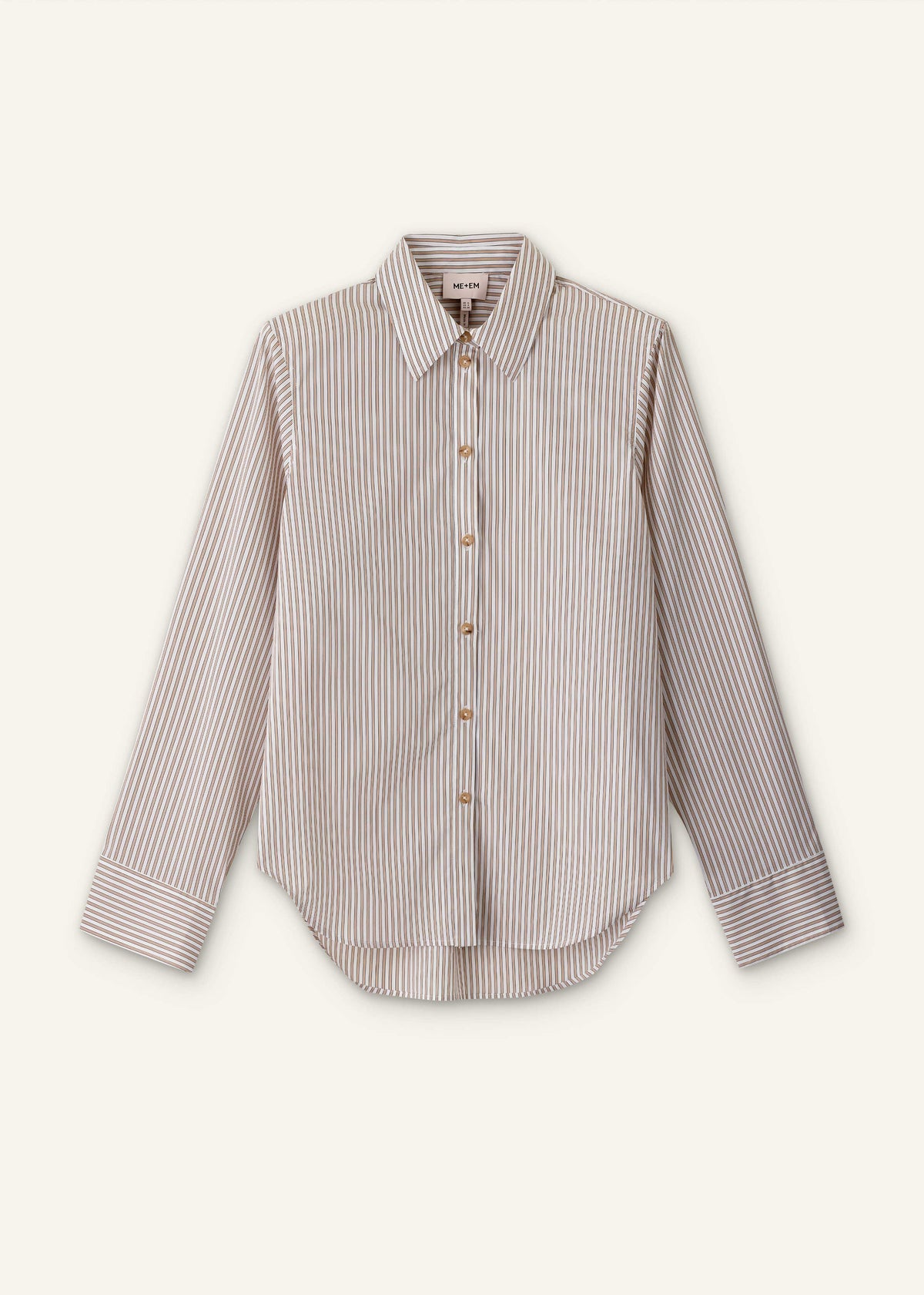 ME+EM White Stripe Relaxed Forever Shirt