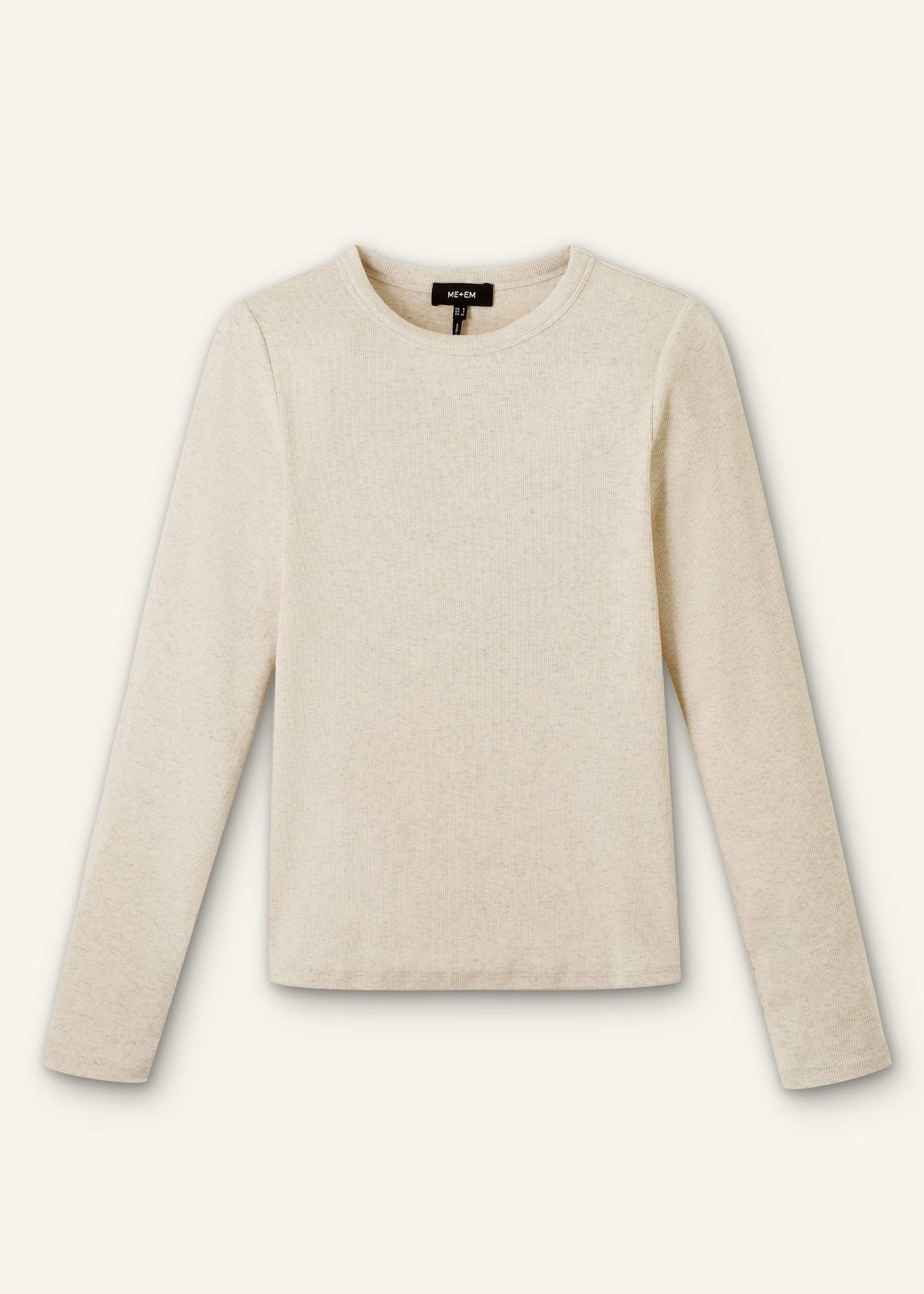 ME+EM Cream Perfect Basic Top