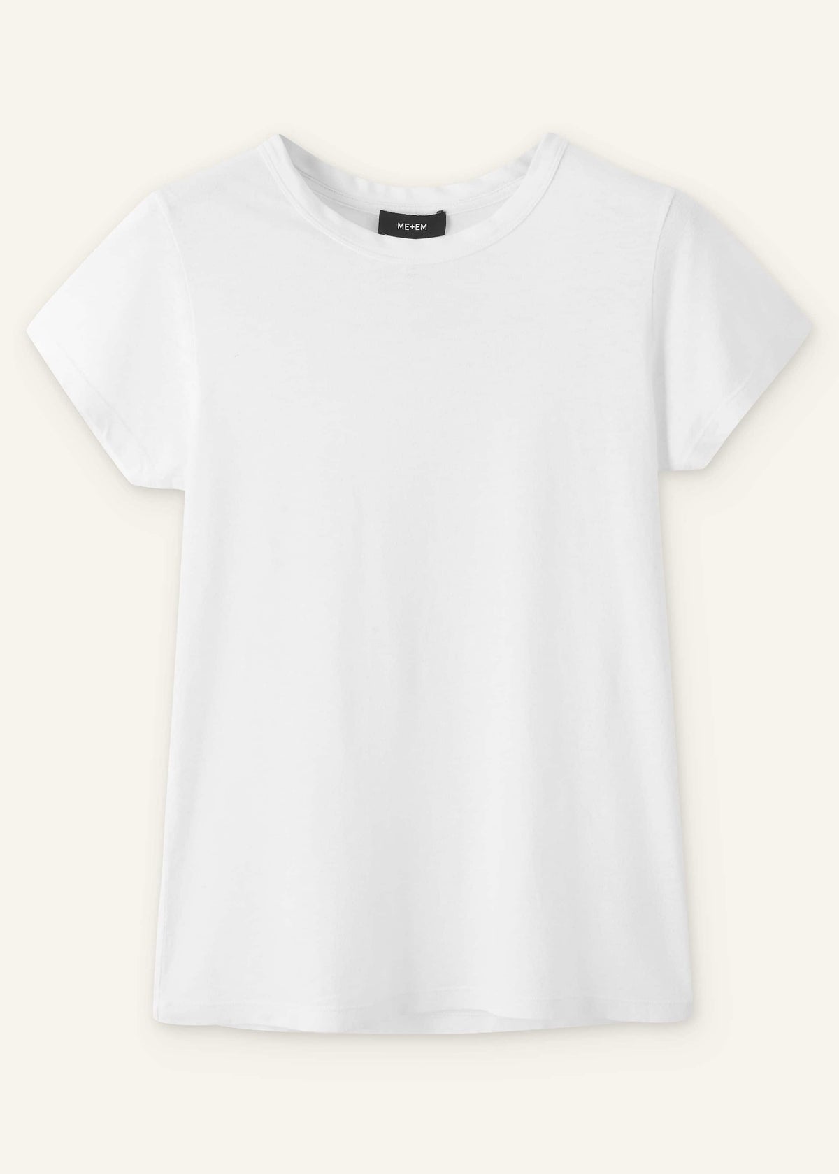 ME+EM White Soft Washed Tee