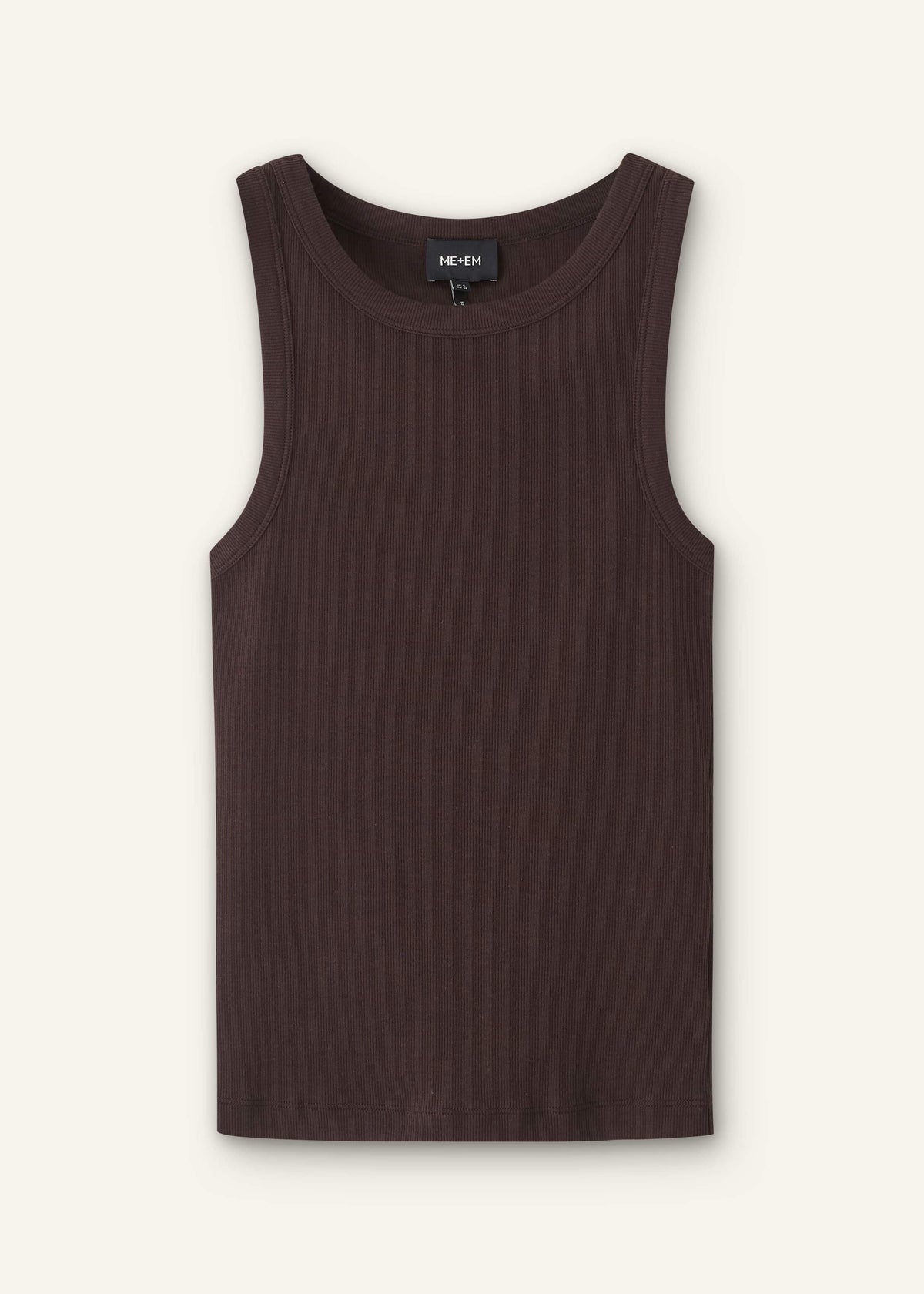 ME+EM Brown Perfect Basic Vest