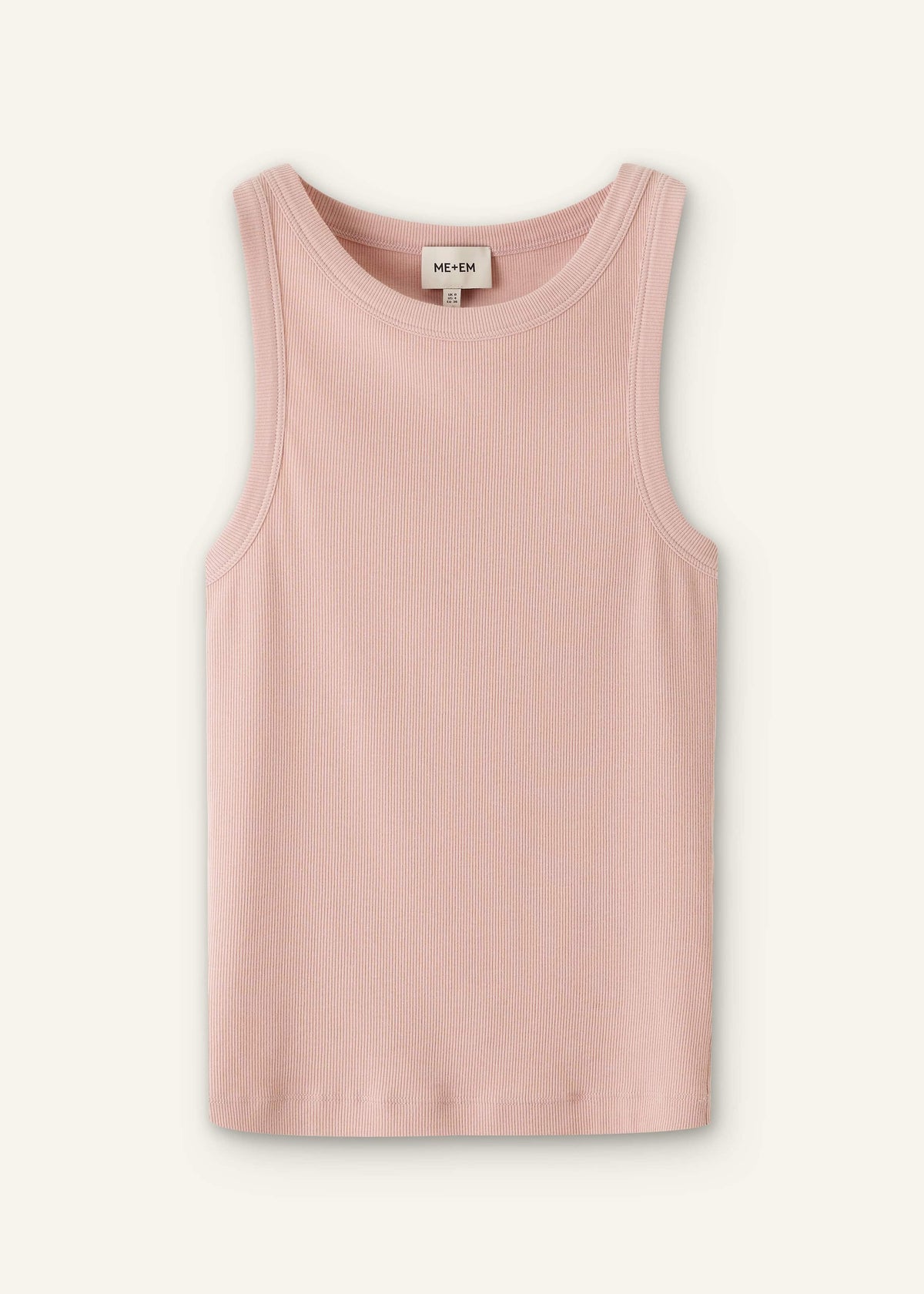 ME+EM Blush Pink Perfect Basic Vest