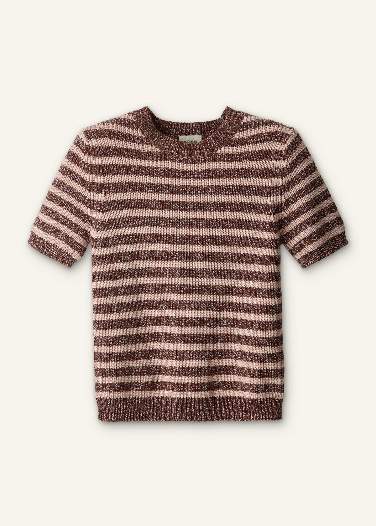 ME+EM Cinnamon Brown Straight Knit Tee