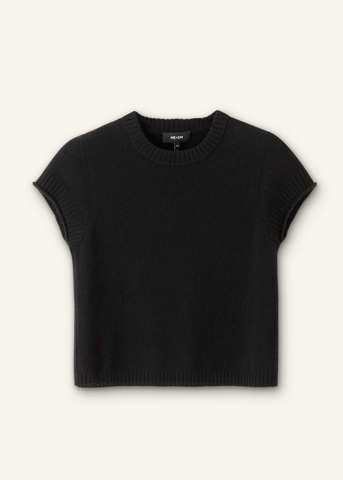 ME+EM Black Cashmere Baby Tee