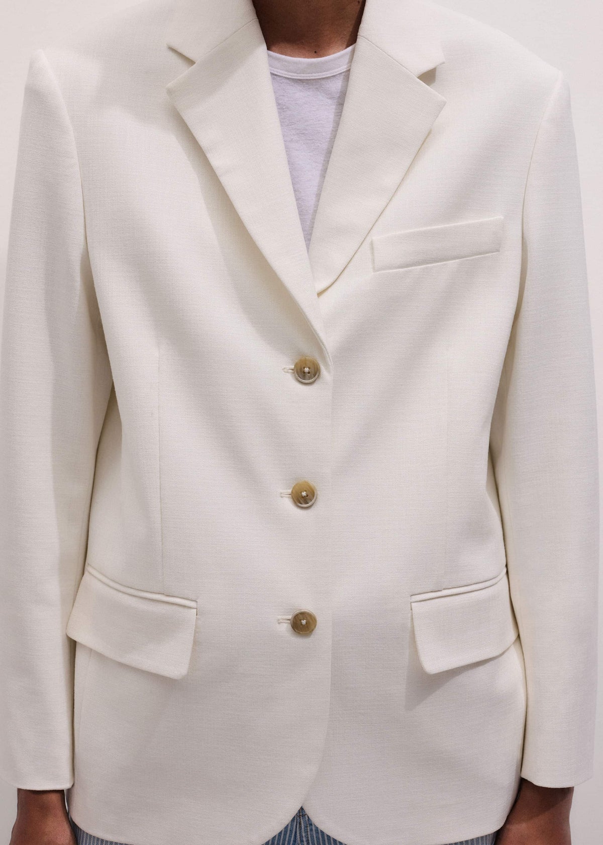 ME+EM Ivory Icon Intelligently Oversized Blazer