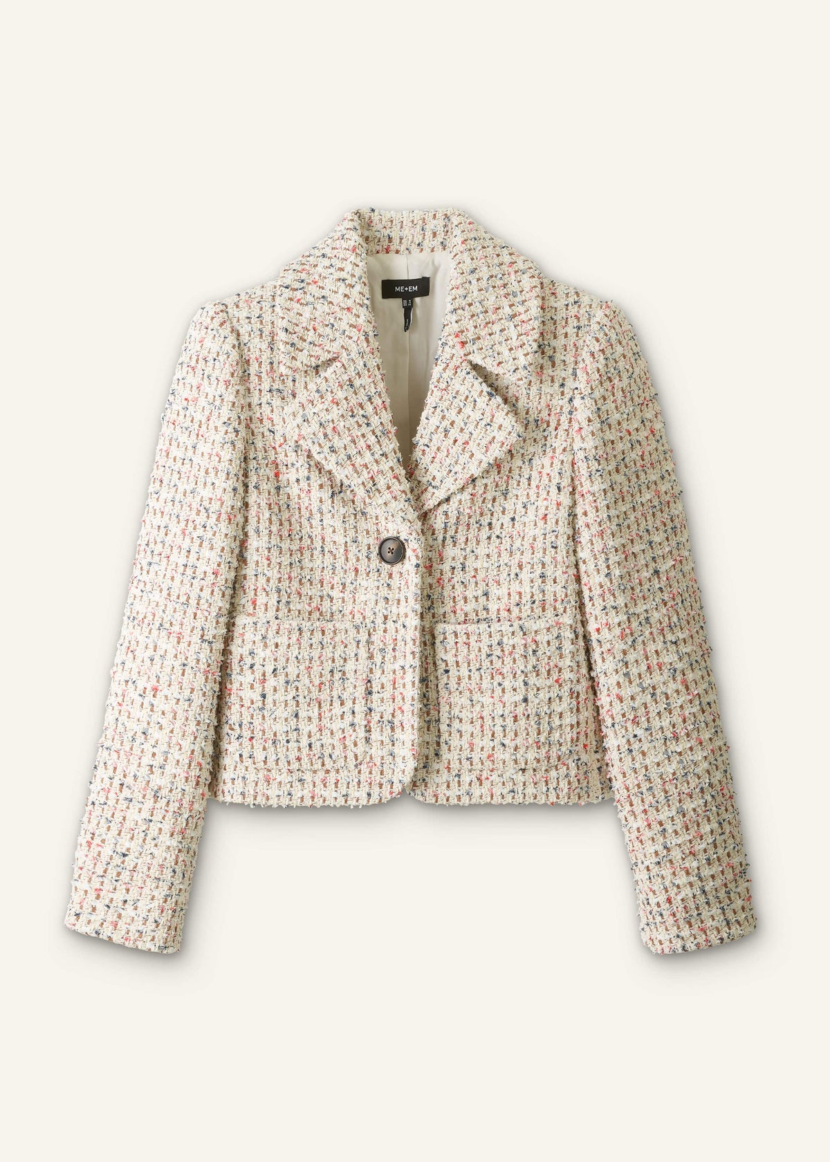 ME+EM Cream Heritage Crop Jacket