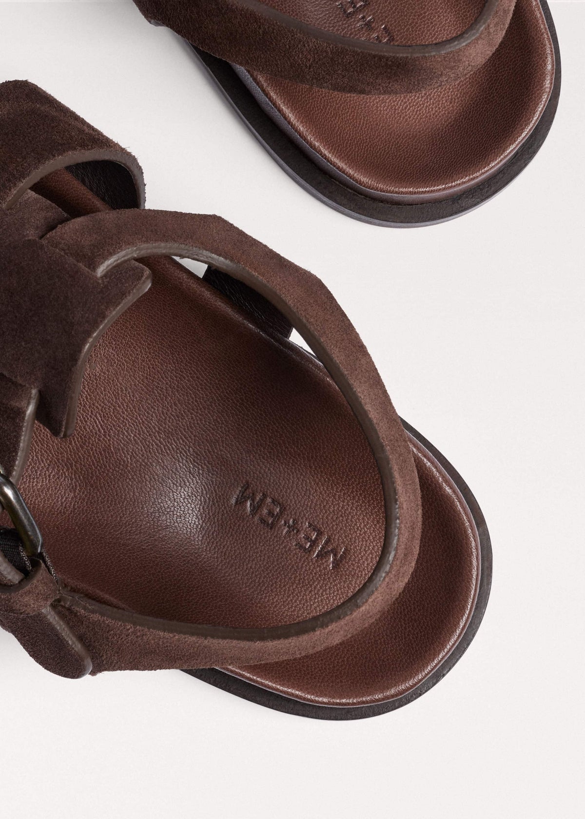 ME+EM Dark Brown Open Toe Fisherman Sandal
