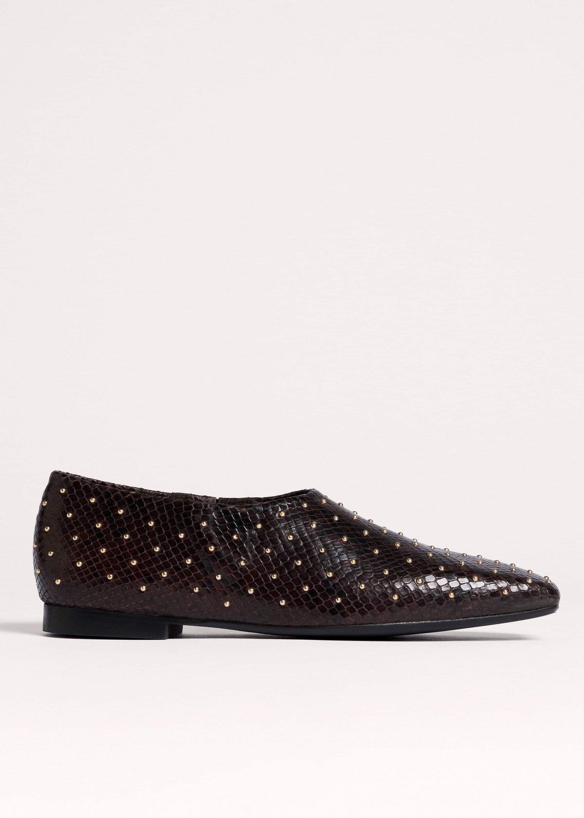 ME+EM Brown Square Toe Slipper