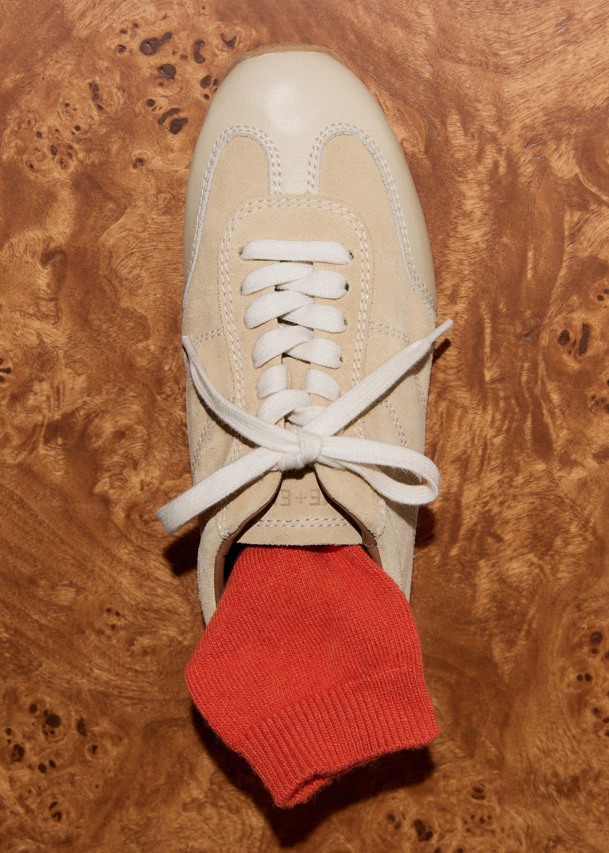 ME+EM Latte Retro Runner Sneaker