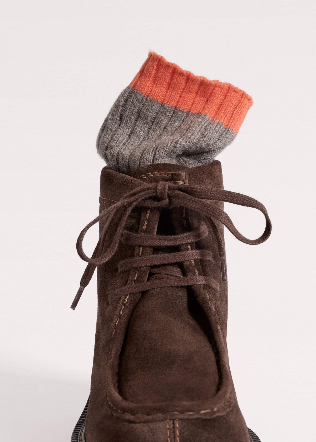 ME+EM Brown Chunky Lace Up Ankle Boot