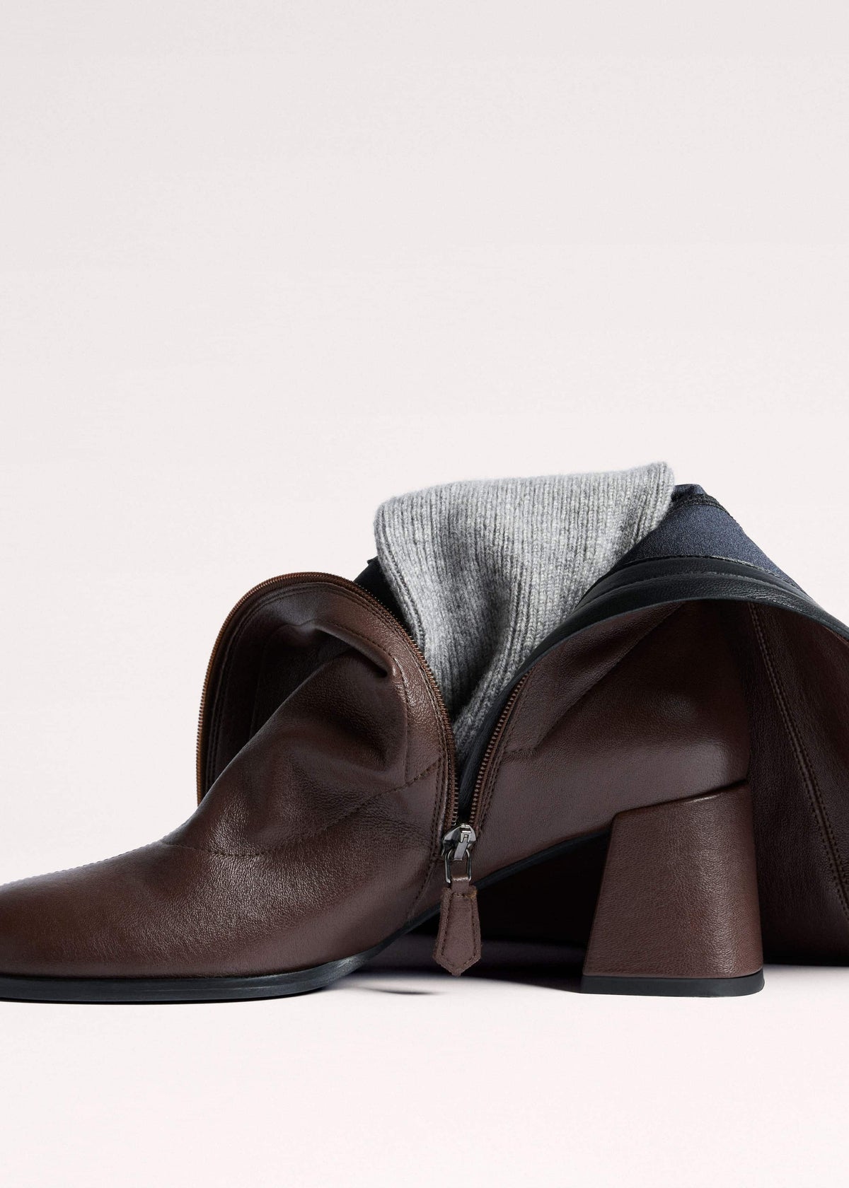 ME+EM Brown Knee-High Stretch Boot