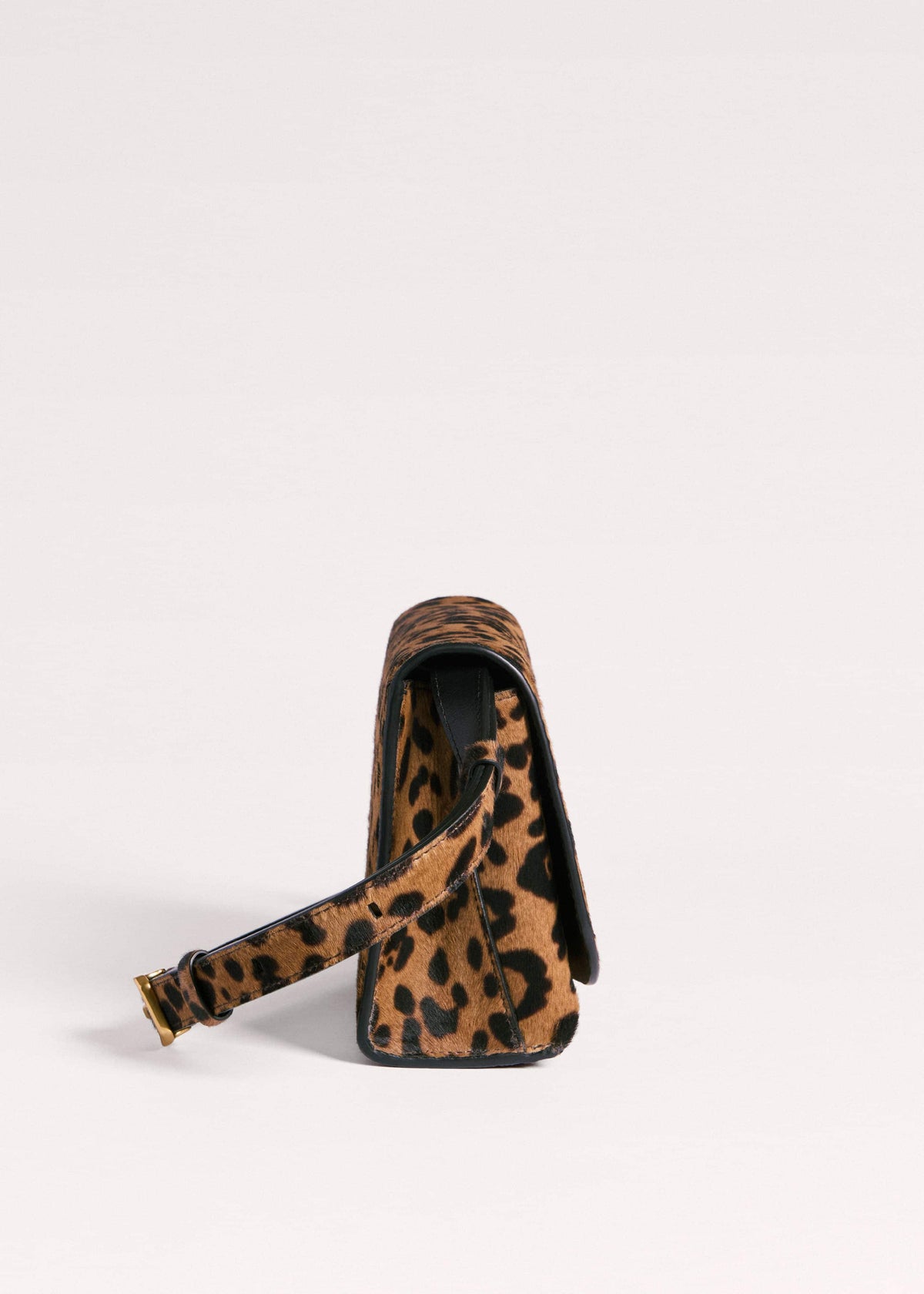 ME+EM Brown 2-Way Leopard Print Crossbody Bag