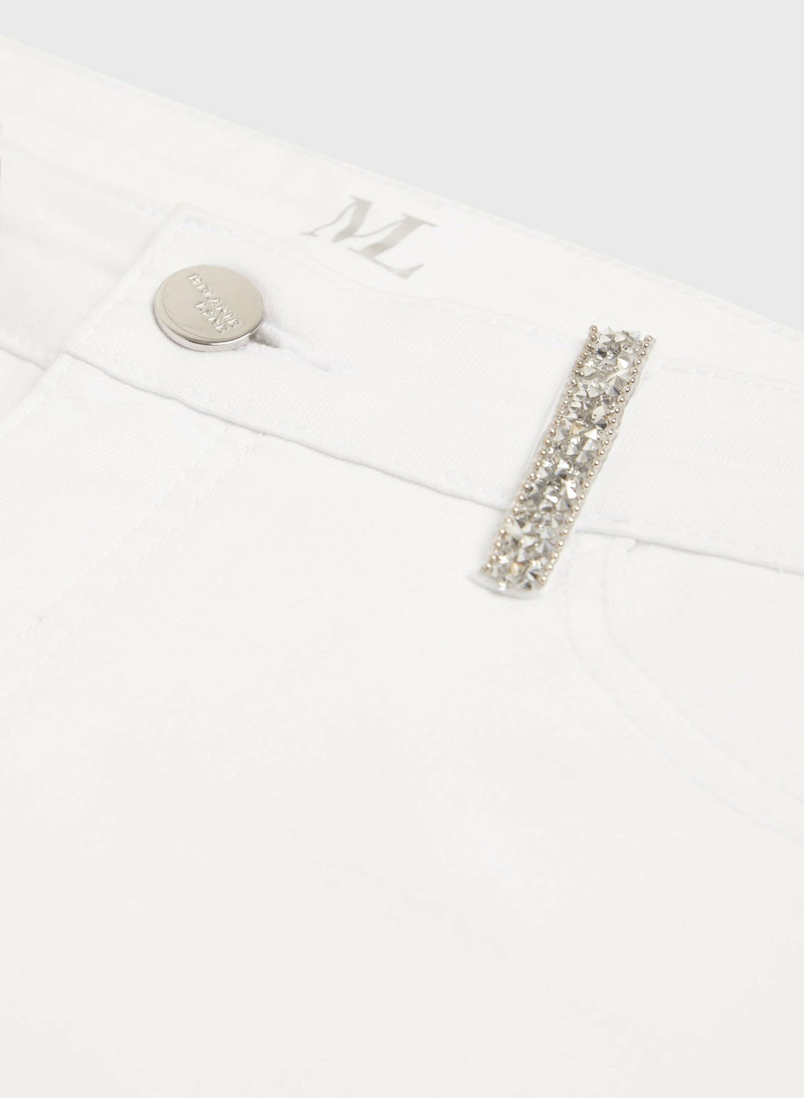 Women Rhinestone Detail Bermuda Shorts White | Melanie Lyne