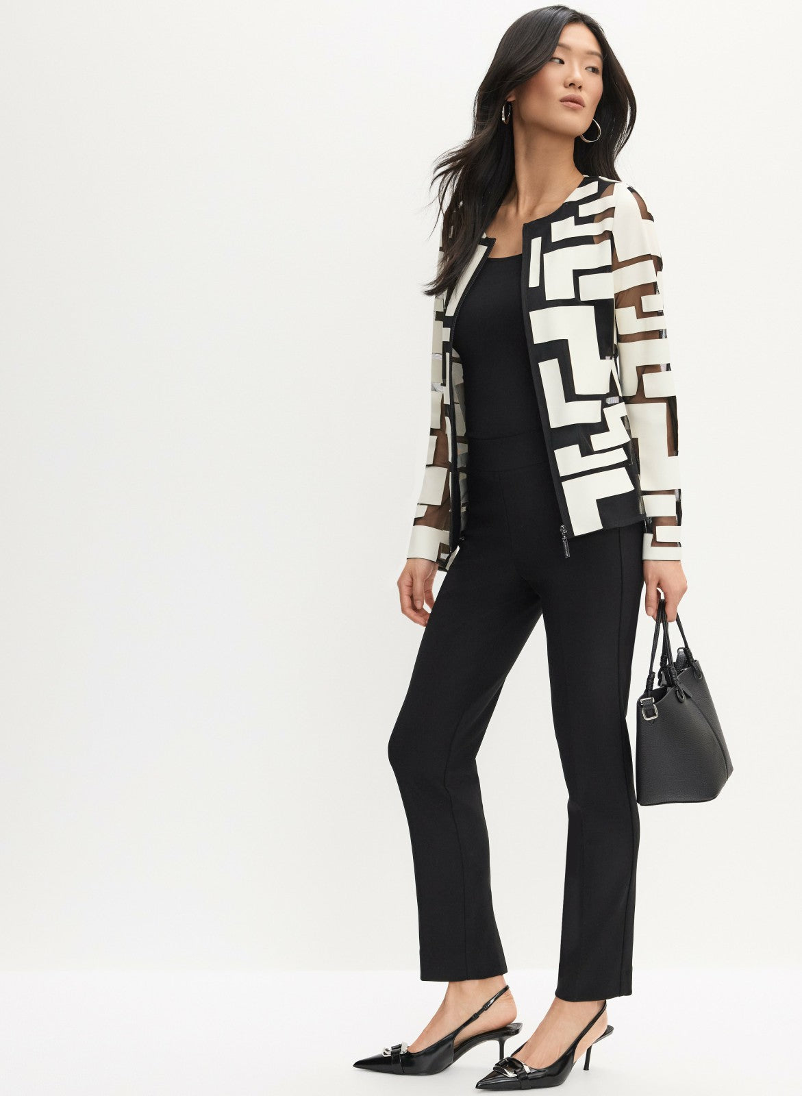 Women Joseph Ribkoff – Pull-on Straight Leg Pants Black | Melanie Lyne