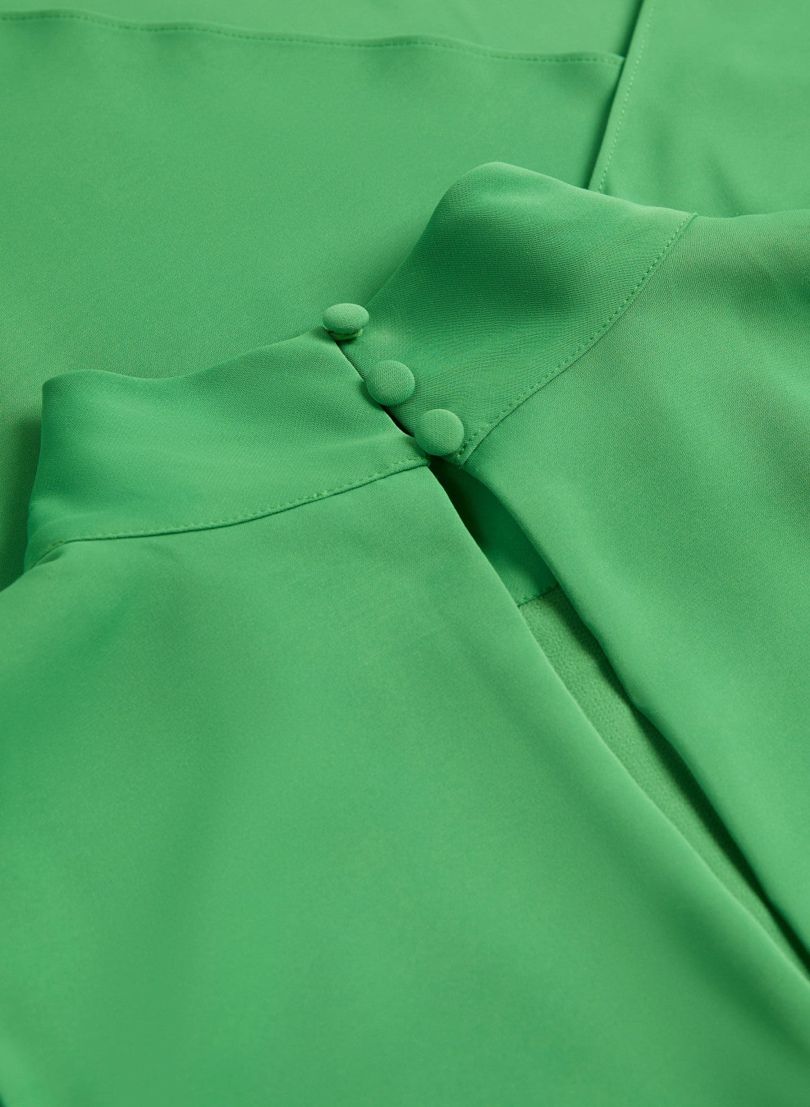 Women Wrap-Style Tulip Hem Dress Apple Green | Melanie Lyne