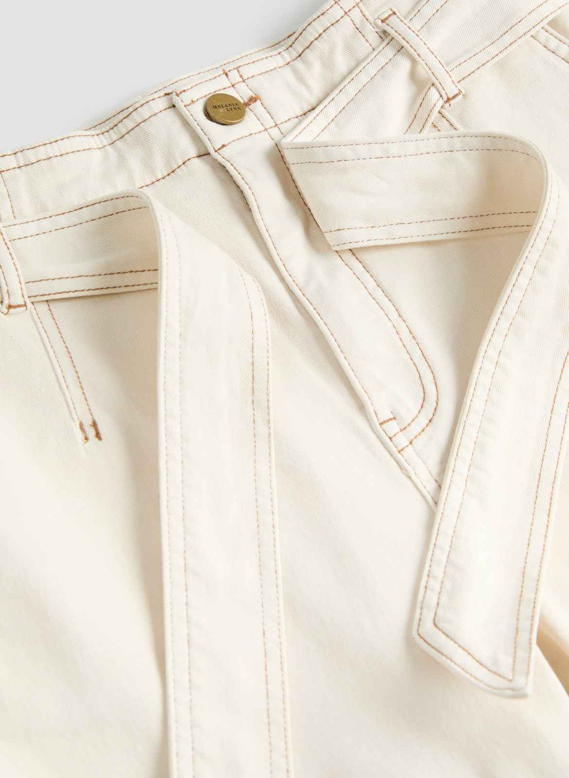 Women Tie-Waist Tapered Jeans Canvas | Melanie Lyne