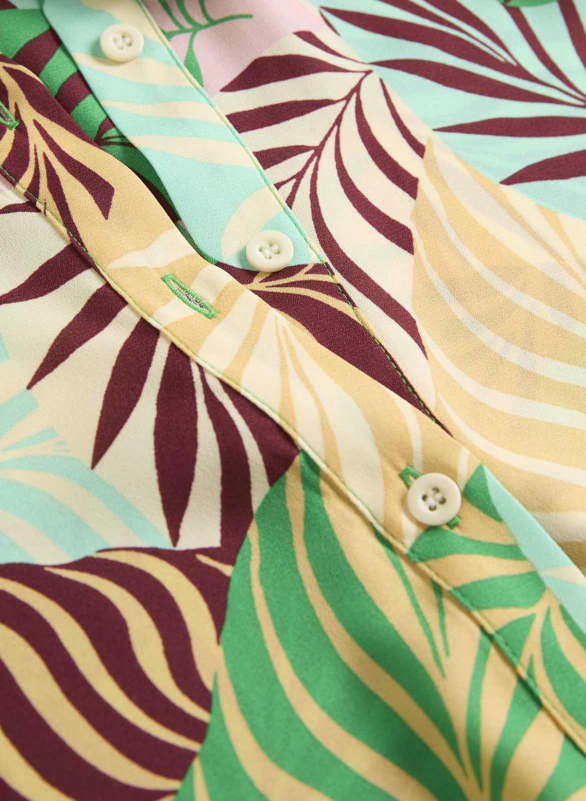 Women Sleeveless Palm Print Blouse Multicolour | Melanie Lyne