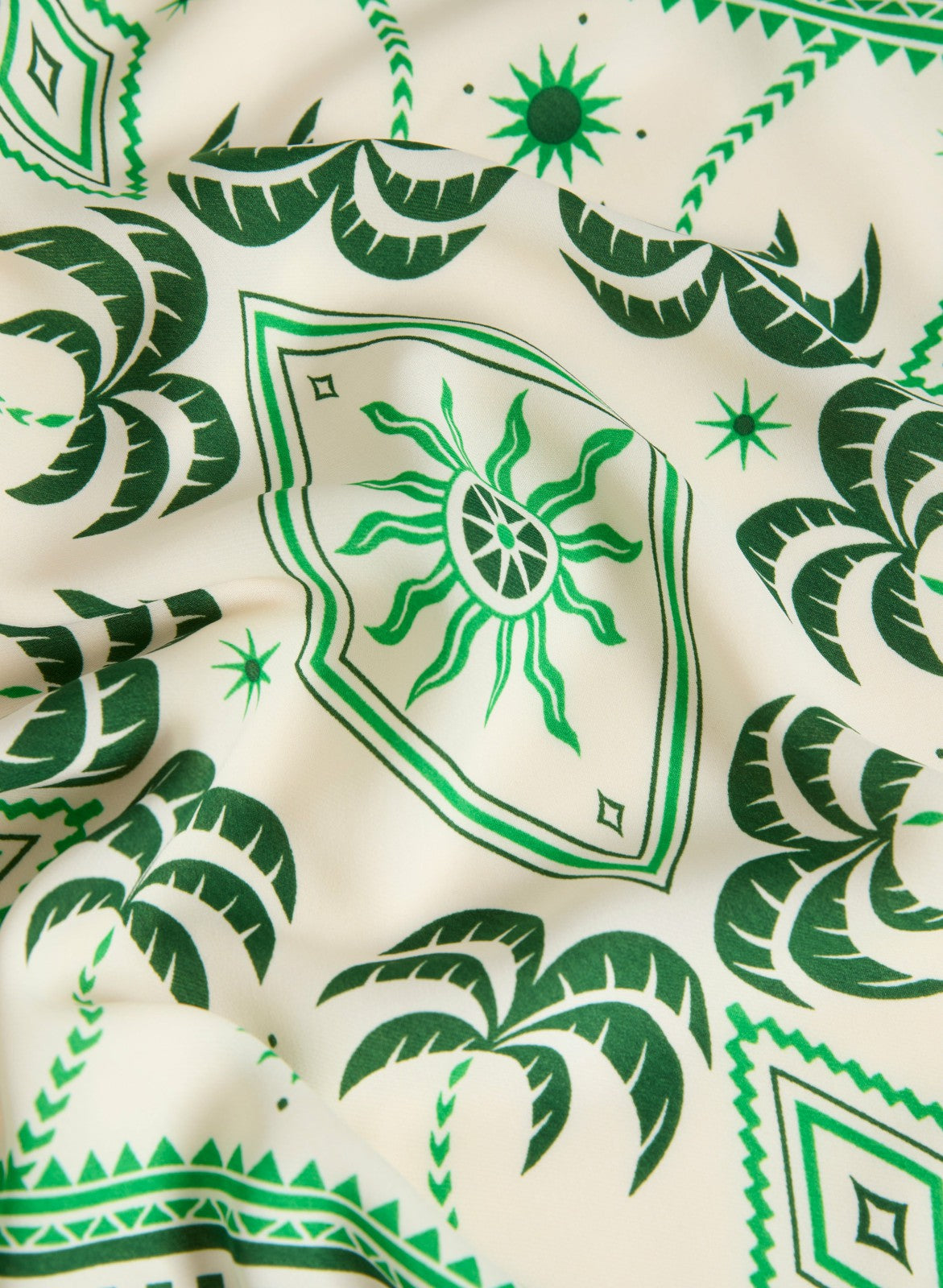 Women Geometric Print Sleeveless Top Green Pattern | Melanie Lyne