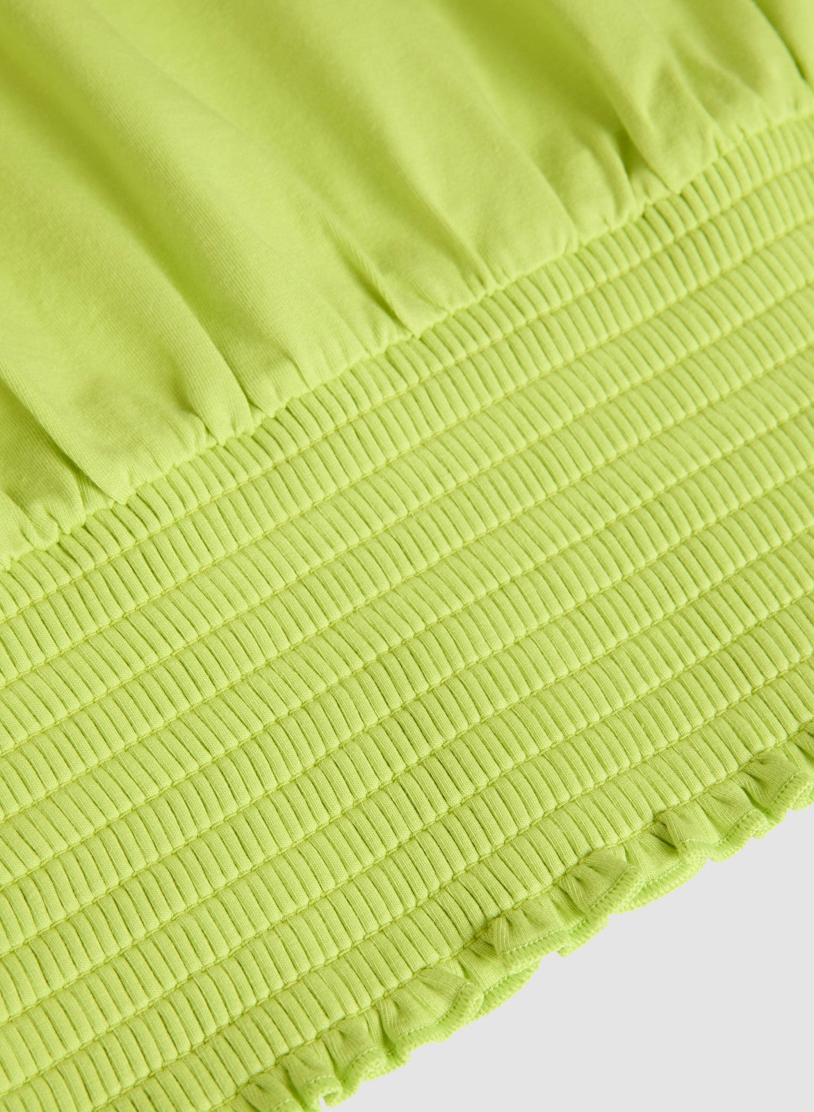 Women Ruched Hem Modal T-Shirt Chartreuse Green | Melanie Lyne