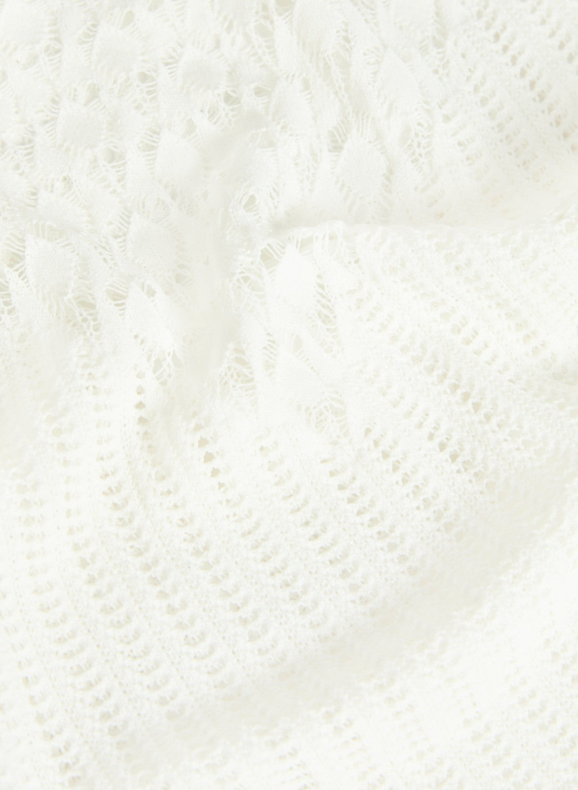 Women Pointelle Knit Pullover Sweater Ivory | Melanie Lyne