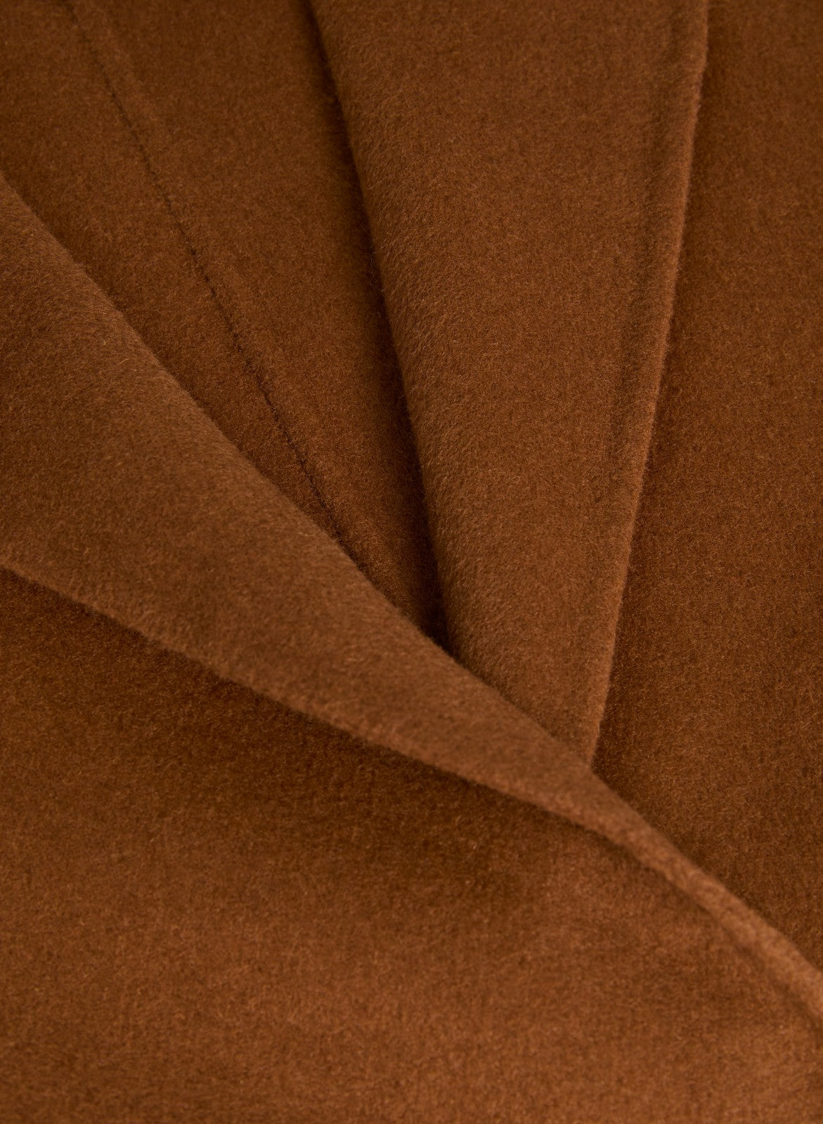 Women Notch Collar Wool-Blend Coat Cognac | Melanie Lyne