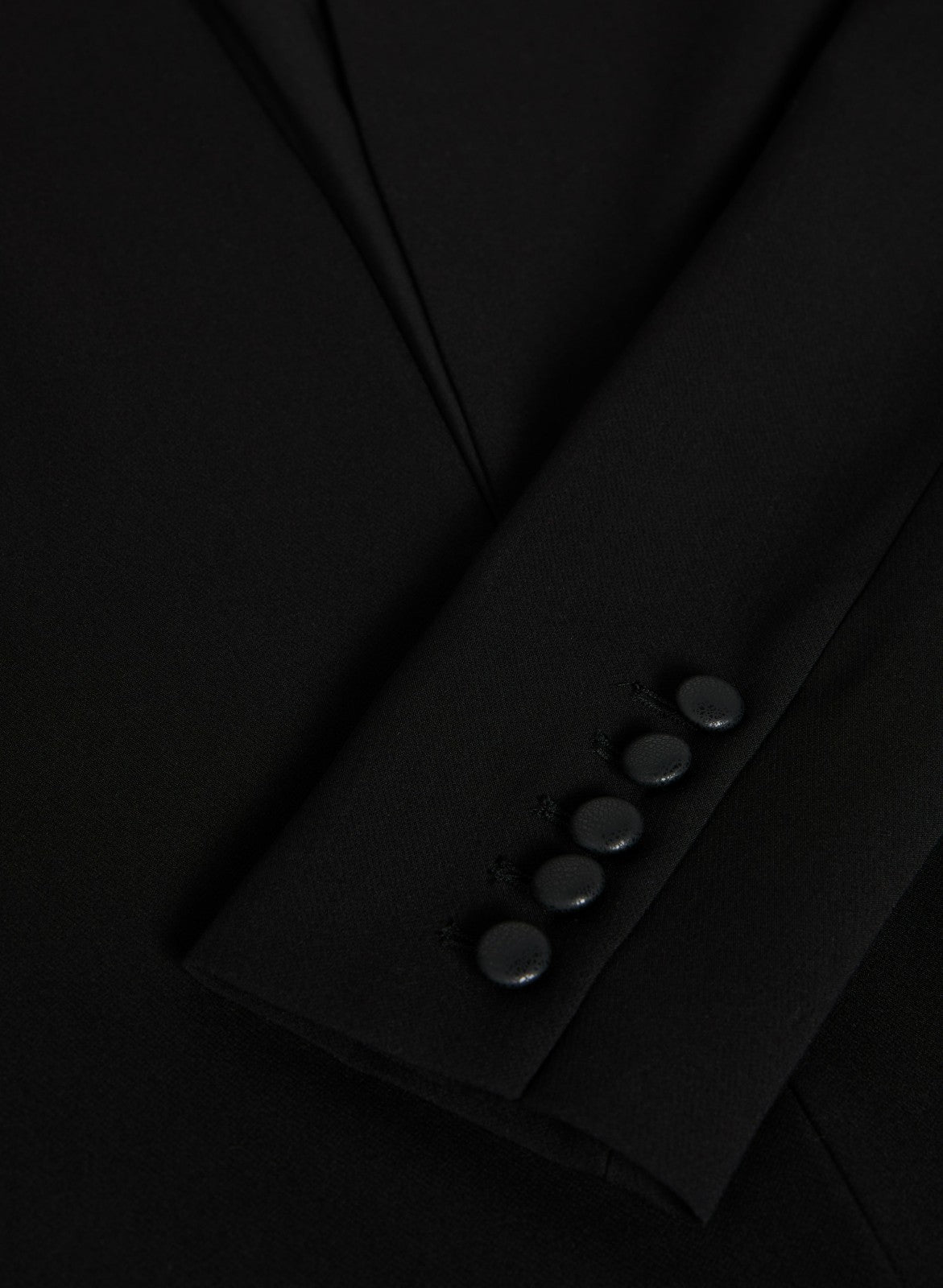 Women Vegan Leather Detail Redingote Jacket Black | Melanie Lyne