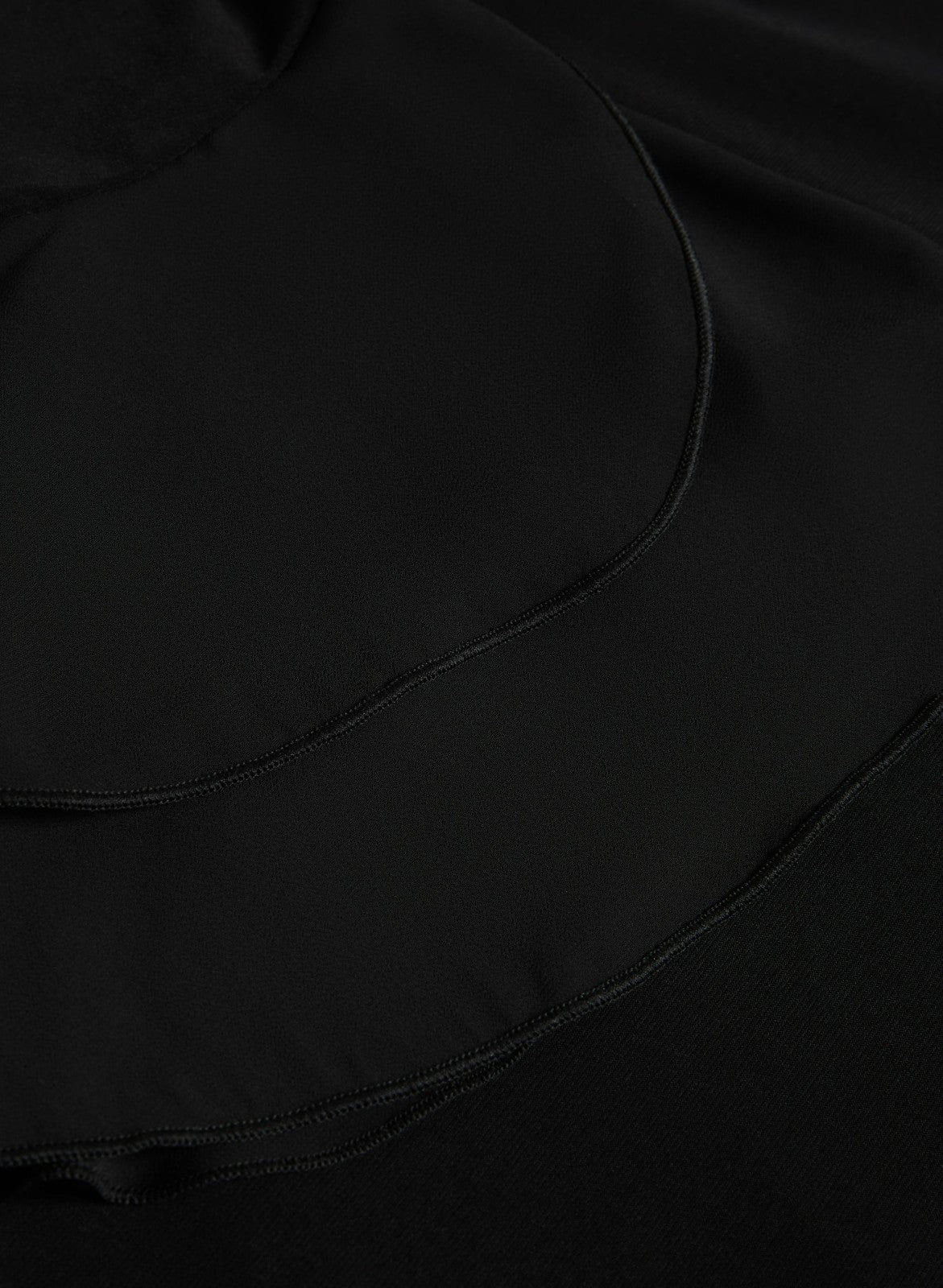 Women Droptail Chiffon Tunic Black | Melanie Lyne
