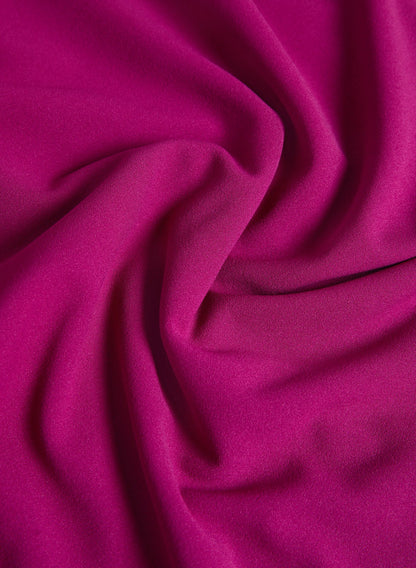 Women Fitted V-Neck Dress Fuchsia | Melanie Lyne