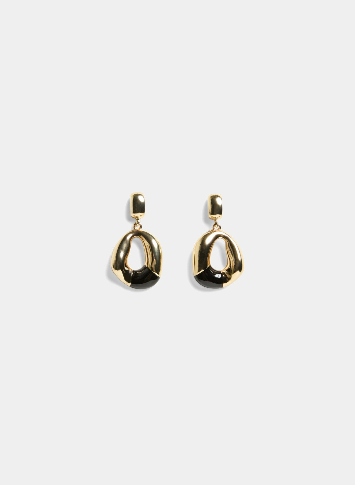 Women Abstract Drop Earrings Black | Melanie Lyne