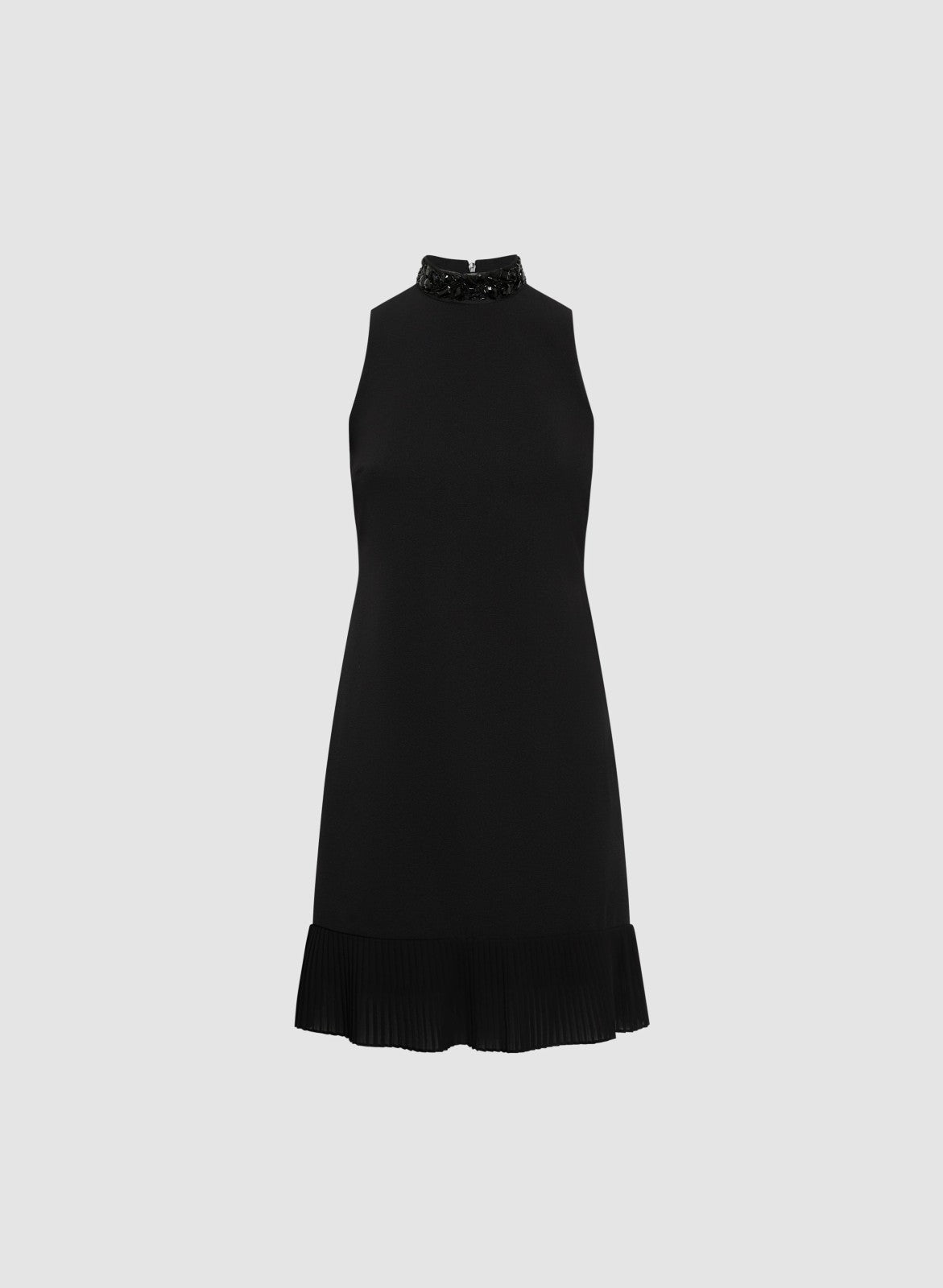 Women Sleeveless Crepe Dress Black | Melanie Lyne