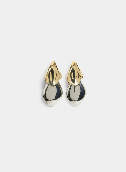 Women Tiered Drop Earrings Yellow Pattern | Melanie Lyne