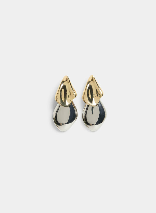 Women Tiered Drop Earrings Yellow Pattern | Melanie Lyne