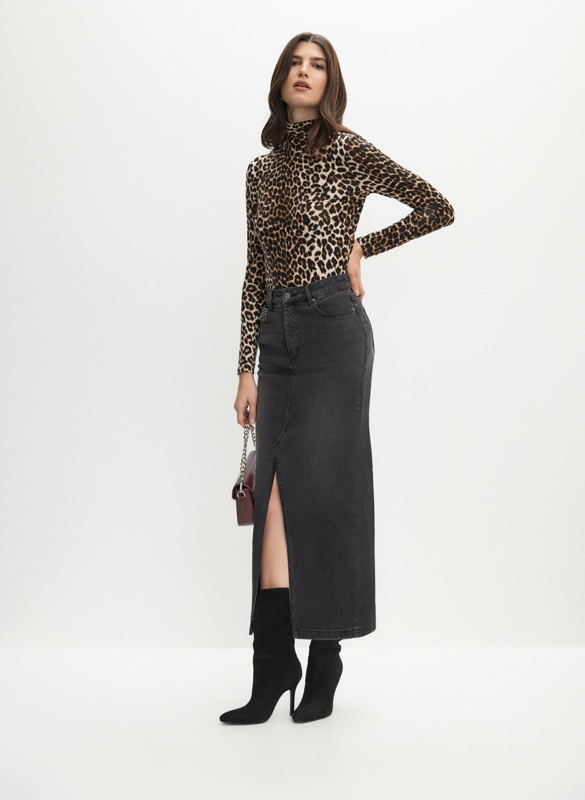 Women Leopard Print Top Brown Pattern | Melanie Lyne