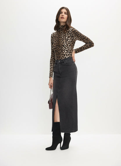 Women Leopard Print Top Brown Pattern | Melanie Lyne