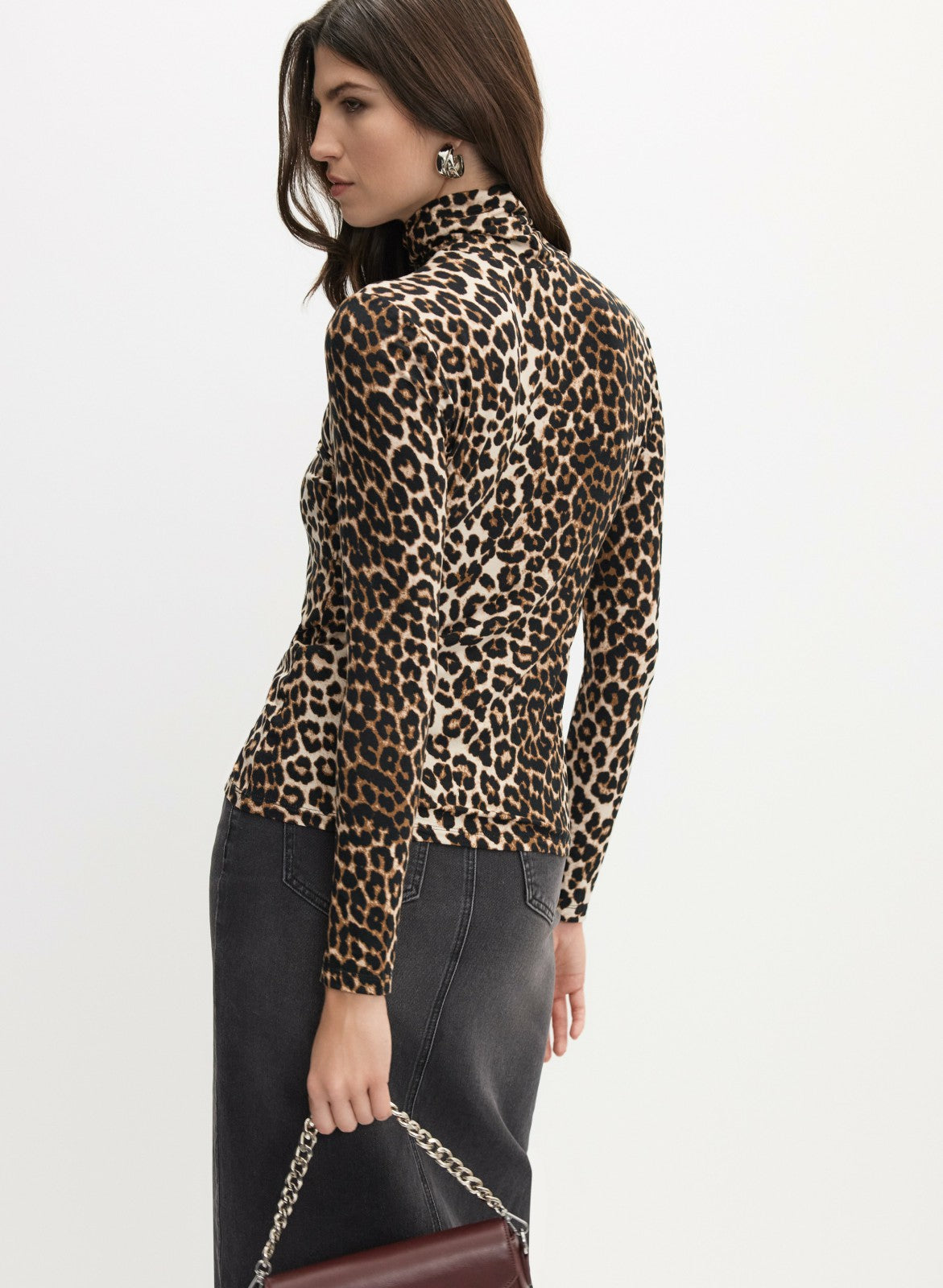 Women Leopard Print Top Brown Pattern | Melanie Lyne