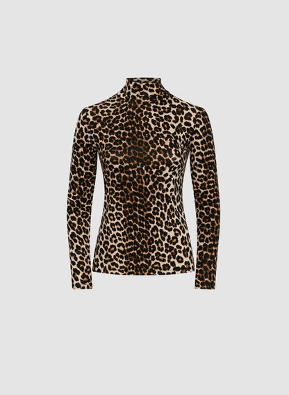 Women Leopard Print Top Brown Pattern | Melanie Lyne