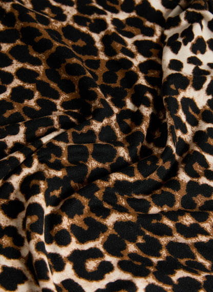 Women Leopard Print Top Brown Pattern | Melanie Lyne