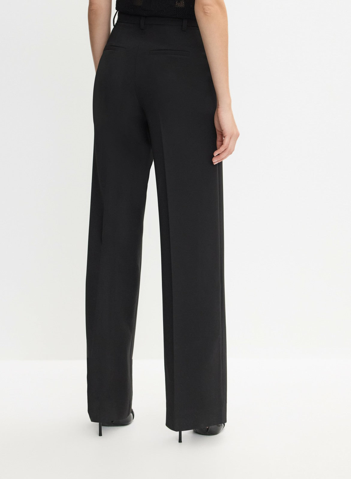 Women Soho Wide Leg Pants Black | Melanie Lyne