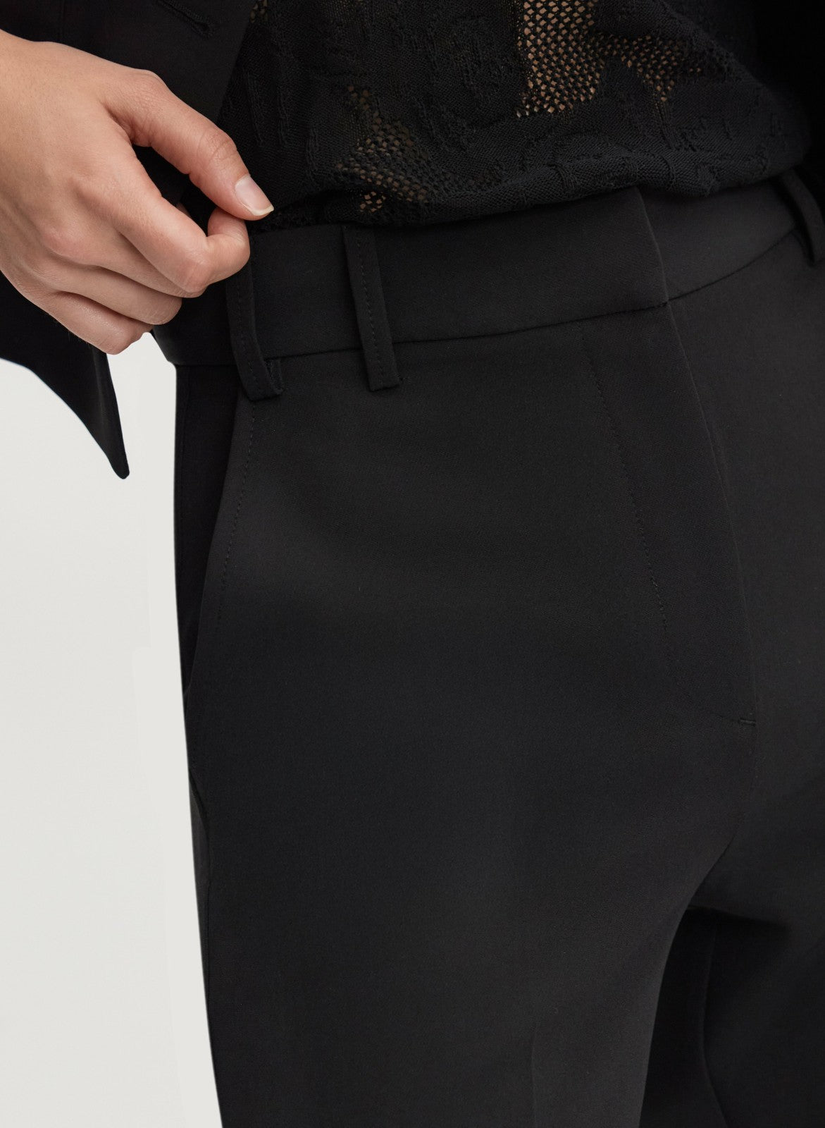 Women Soho Wide Leg Pants Black | Melanie Lyne