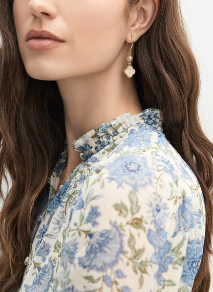 Women Clover Drop Earrings White | Melanie Lyne