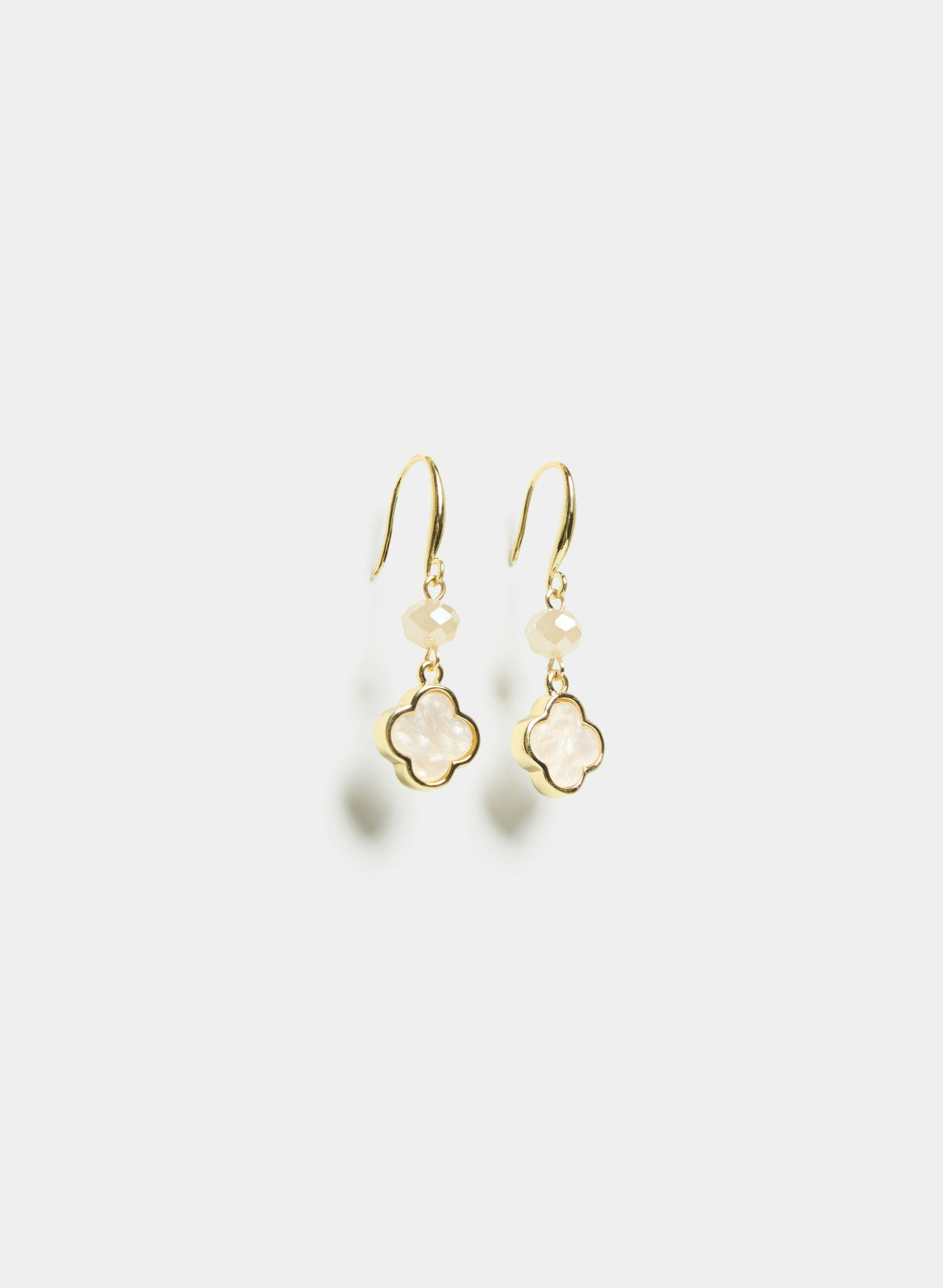 Women Clover Drop Earrings White | Melanie Lyne