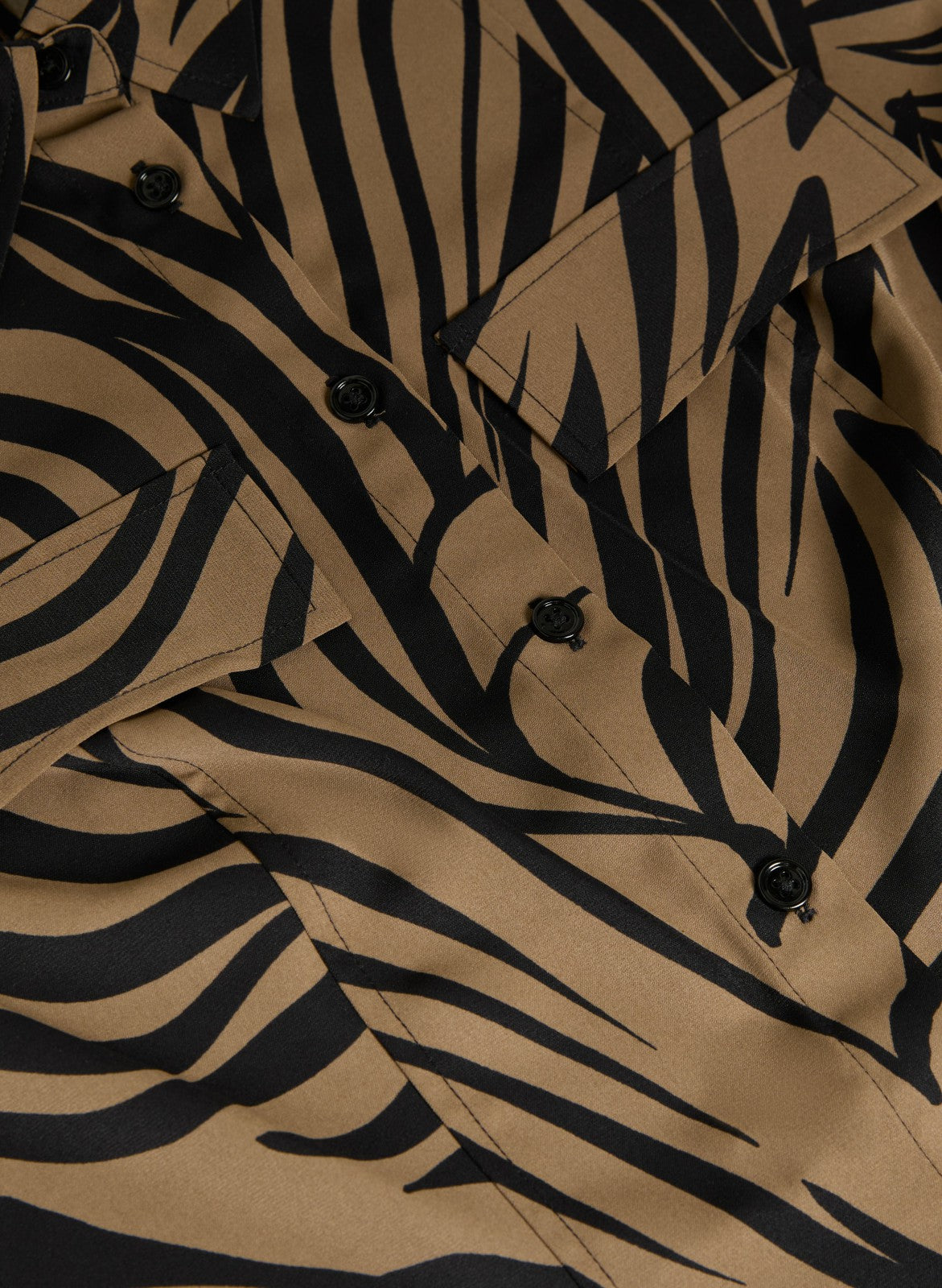 Women Zebra Print Shirt Dress Green Pattern | Melanie Lyne