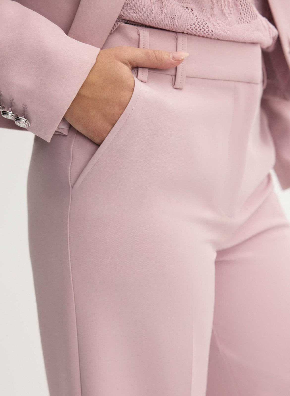 Women Soho Wide Leg Pants French Rose | Melanie Lyne
