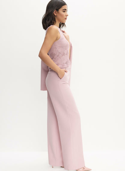 Women Soho Wide Leg Pants French Rose | Melanie Lyne