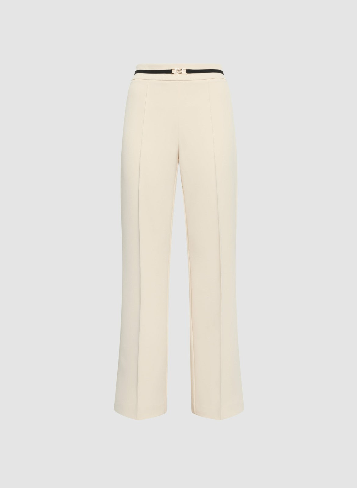 Women Contrast Belt Pants Alabaster | Melanie Lyne