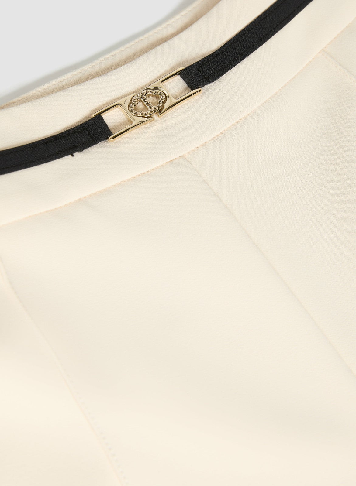 Women Contrast Belt Pants Alabaster | Melanie Lyne