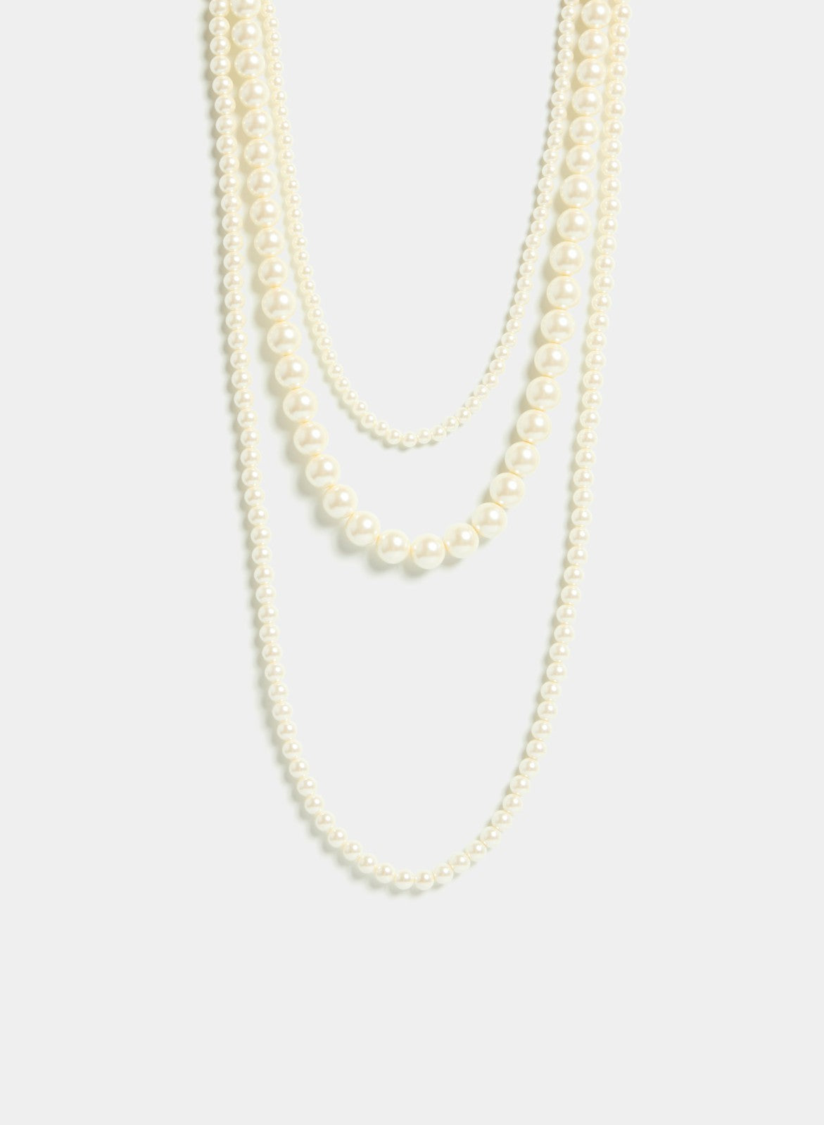 Women Tiered Pearl Necklace Pearl | Melanie Lyne